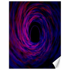 Black Hole Rainbow Blue Purple Canvas 12  X 16  