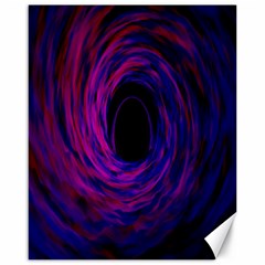 Black Hole Rainbow Blue Purple Canvas 16  X 20  