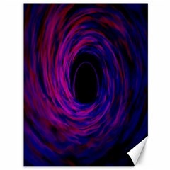 Black Hole Rainbow Blue Purple Canvas 36  X 48   by Mariart