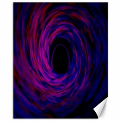 Black Hole Rainbow Blue Purple Canvas 11  X 14   by Mariart