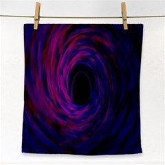 Black Hole Rainbow Blue Purple Face Towel by Mariart