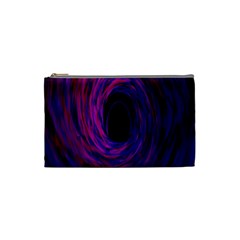 Black Hole Rainbow Blue Purple Cosmetic Bag (small)  by Mariart