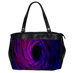 Black Hole Rainbow Blue Purple Office Handbags (2 Sides)  by Mariart