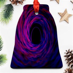 Black Hole Rainbow Blue Purple Bell Ornament (two Sides) by Mariart