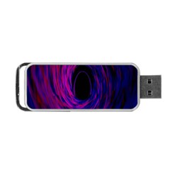 Black Hole Rainbow Blue Purple Portable Usb Flash (two Sides) by Mariart