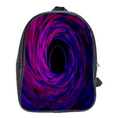 Black Hole Rainbow Blue Purple School Bag (xl) by Mariart