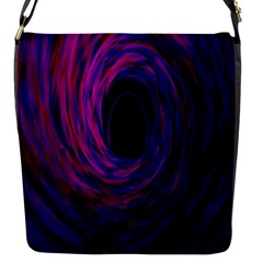 Black Hole Rainbow Blue Purple Flap Messenger Bag (s) by Mariart