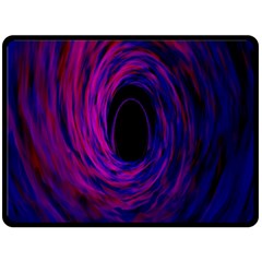 Black Hole Rainbow Blue Purple Double Sided Fleece Blanket (large)  by Mariart