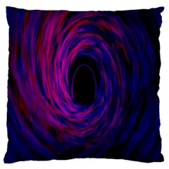 Black Hole Rainbow Blue Purple Large Flano Cushion Case (one Side)