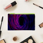 Black Hole Rainbow Blue Purple Cosmetic Bag (XS) Front