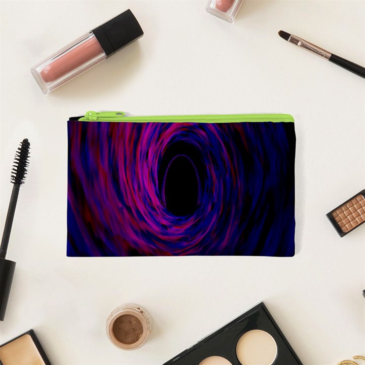 Black Hole Rainbow Blue Purple Cosmetic Bag (XS)