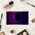 Black Hole Rainbow Blue Purple Cosmetic Bag (XS) Back