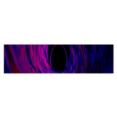 Black Hole Rainbow Blue Purple Satin Scarf (oblong)