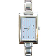 Bleu Pink Line Vertical Rectangle Italian Charm Watch