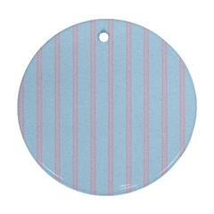 Bleu Pink Line Vertical Ornament (round) by Mariart