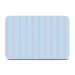 Bleu Pink Line Vertical Plate Mats by Mariart