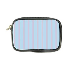 Bleu Pink Line Vertical Coin Purse by Mariart