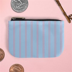 Bleu Pink Line Vertical Mini Coin Purses by Mariart