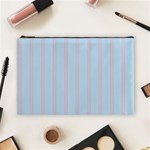 Bleu Pink Line Vertical Cosmetic Bag (Large)  Front