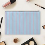 Bleu Pink Line Vertical Cosmetic Bag (Large)  Back