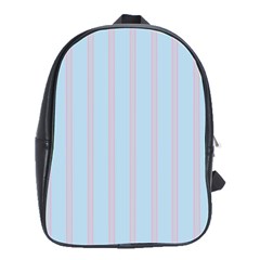 Bleu Pink Line Vertical School Bag (large)