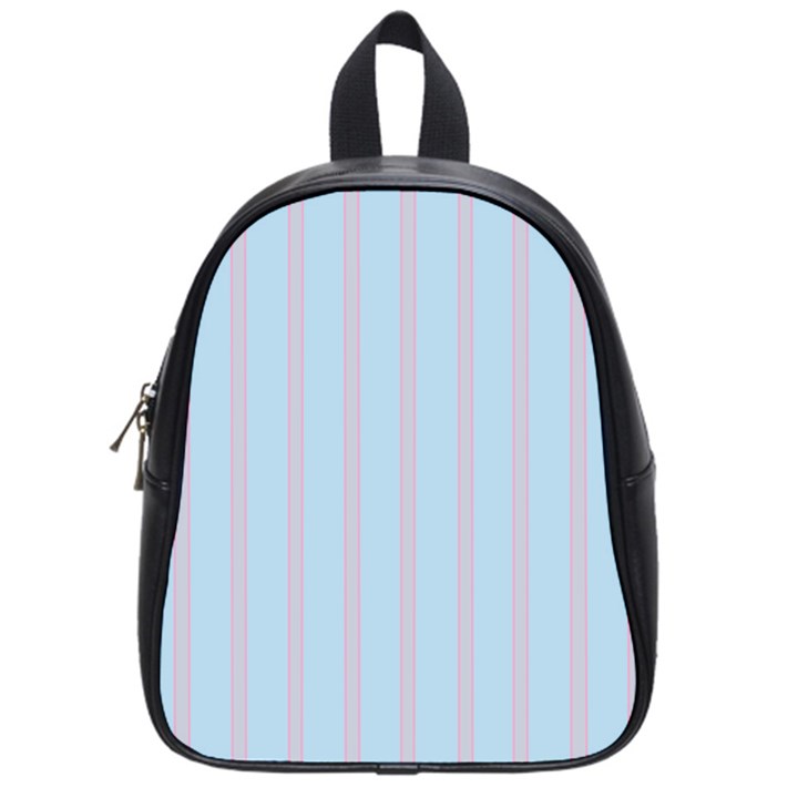 Bleu Pink Line Vertical School Bag (Small)