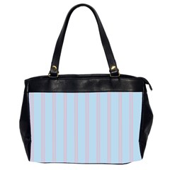 Bleu Pink Line Vertical Office Handbags (2 Sides) 