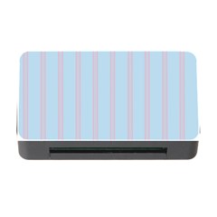 Bleu Pink Line Vertical Memory Card Reader With Cf by Mariart