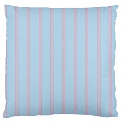 Bleu Pink Line Vertical Large Cushion Case (two Sides) by Mariart