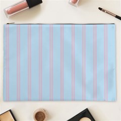 Bleu Pink Line Vertical Cosmetic Bag (xxl) 