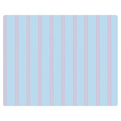 Bleu Pink Line Vertical Double Sided Flano Blanket (medium)  by Mariart