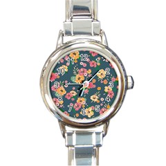 Aloha Hawaii Flower Floral Sexy Round Italian Charm Watch by Mariart