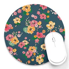 Aloha Hawaii Flower Floral Sexy Round Mousepads