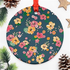 Aloha Hawaii Flower Floral Sexy Ornament (round)