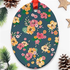 Aloha Hawaii Flower Floral Sexy Ornament (oval) by Mariart