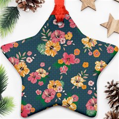 Aloha Hawaii Flower Floral Sexy Ornament (star) by Mariart