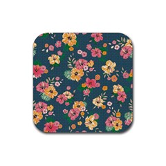 Aloha Hawaii Flower Floral Sexy Rubber Coaster (square) 