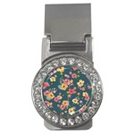 Aloha Hawaii Flower Floral Sexy Money Clips (CZ)  Front