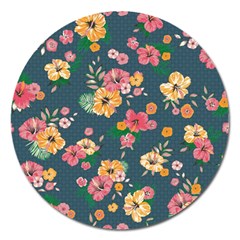 Aloha Hawaii Flower Floral Sexy Magnet 5  (round) by Mariart