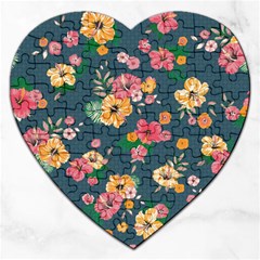 Aloha Hawaii Flower Floral Sexy Jigsaw Puzzle (heart) by Mariart