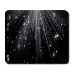 Black Rays Light Stars Space Large Mousepads by Mariart