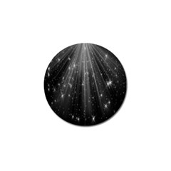 Black Rays Light Stars Space Golf Ball Marker (10 pack)