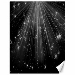 Black Rays Light Stars Space Canvas 12  x 16  