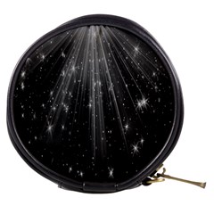 Black Rays Light Stars Space Mini Makeup Bags by Mariart