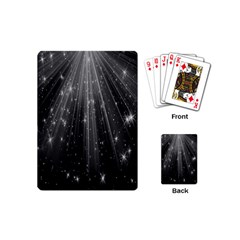 Black Rays Light Stars Space Playing Cards (Mini) 