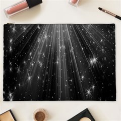 Black Rays Light Stars Space Cosmetic Bag (xxl)  by Mariart