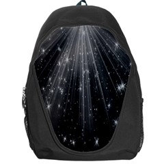 Black Rays Light Stars Space Backpack Bag by Mariart