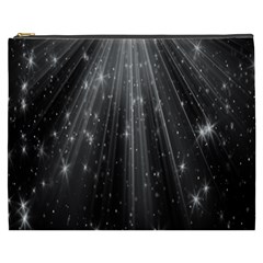 Black Rays Light Stars Space Cosmetic Bag (XXXL) 