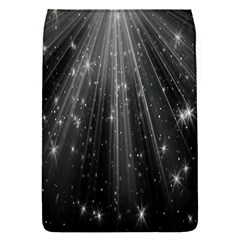 Black Rays Light Stars Space Flap Covers (S) 