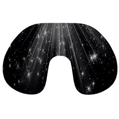 Black Rays Light Stars Space Travel Neck Pillows by Mariart